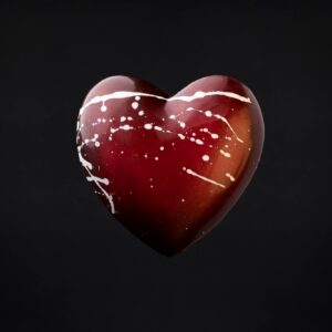 A-12 x Large Dark Chocolate Caramel-Filled Hearts - To be packaged (available while stocks last) - 3 to 4 weeks delivery time