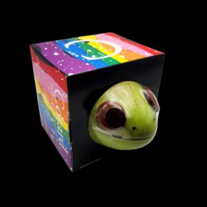 A-1x Grosse grenouille chocolat au lait garnie de 3 chocolat pistache chocolat au lait, délai 2-3 semaines pour réception