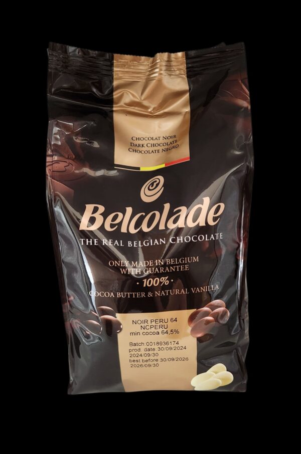 Pastilles chocolat noir Pérou 64% 1 kg