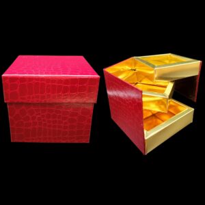 Z- Red box with 3 tiers to fill